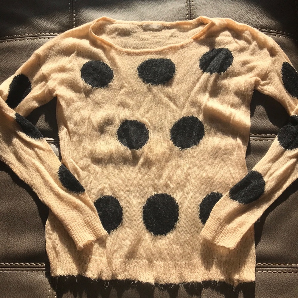 Polka dot sweater